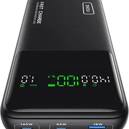 INIU 27000mAh Power Bank mit 140W PD3.0, Kompatibel mit MacBook, iPad, Smartphone und Gaming-Geräten
