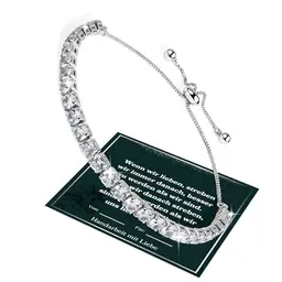 Mia&Cale Damen Armband mit Shining Silber 925 und Kristallen – Geschenk für Freundin, Ehefrau, Mädchen, Geburtstag und Weihnachten