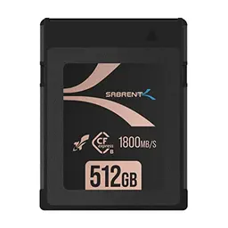 SABRENT PRO CFexpress Speicherkarte Typ B 512GB - High-End Speicherkarte für 8K RAW, DSLR & Cinema-Kameras