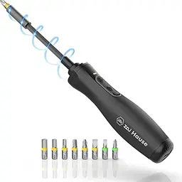 Wiha Elektrischer Akku Schraubendreher 3,6 V mit 8 Bits, einstellbarem Drehmoment und LED-Licht, inkl. USB-C Ladekabel