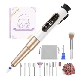 Denabuty Kabelloser Nagelfräser 12 in 1 für Gelnägel – 25000 u/min, USB Aufladung, 5 Geschwindigkeitsstufen