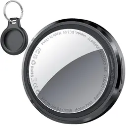 QCOQ Air Tracker Tag - Smart KeyFinder für Schlüssel, Gepäck & Brieftasche, Austauschbarer Akku, Kompatibel mit Apple Wo ist? APP