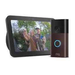 Echo Show 8 - Anthrazit & Ring Akku-Videotürklingel - Venezianische Bronze