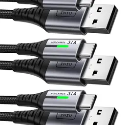 INIU USB C Kabel 3er Set: 2m, 2m und 0,5m Schnellladekabel