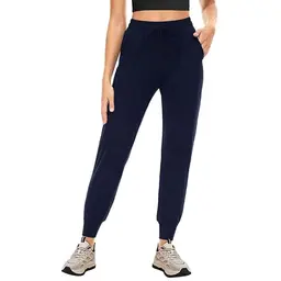 Damen Jogginghose Sommerfreizeit Atmungsaktive Sporthose Dunkelblau S