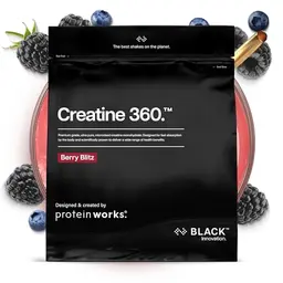 Protein Works Creatine 360 – Mikronisiertes Kreatinpulver, 250g, 62 Portionen, Energie & Leistung, Beeren-Blitz