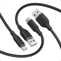 Anker USB C Kabel 1,8m (2 Stück) - Ladekabel für Samsung Galaxy, iPhone, Huawei, LG V30, Smartphone (inkl. Kabelbinder)