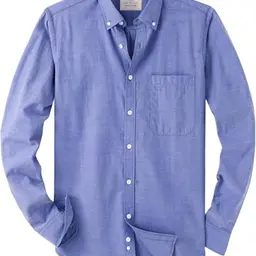 J.VER Oxford Herren Hemd, Bügelfrei, Regular Fit, Langarm, Freizeithemd mit Tasche, Blau, 3XL