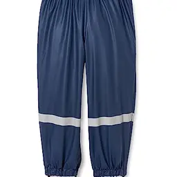 Playshoes Matschhose Unisex Kinder mit Fleece-Futter, wind- und wasserdicht, Marine, Größe 116