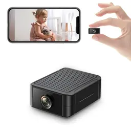 Liretope Mini Kamera 4K HD WLAN Indoor Überwachungskamera mit Nachtsicht und Bewegungsmelder