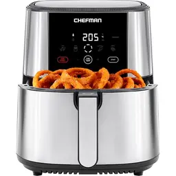Chefman TurboFry Touch Heißluftfritteuse XL 7.6L - Familiengröße mit One-Touch Voreinstellungen für Pommes, Hähnchen & mehr
