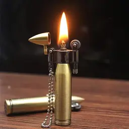 Vintage Metall Feuerzeug - Retro, nachfüllbar