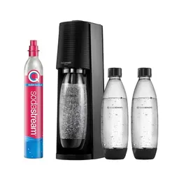 SodaStream Wassersprudler TERRA Promopack mit CO2-Zylinder und 3x FUSE Flaschen - Schwarz