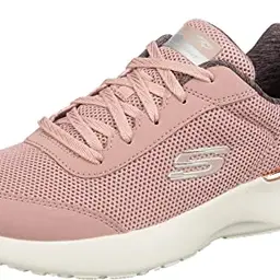 Skechers Damen Skech-air Dynamight Fast Brake Sneakers, Mauve Mesh, Off White Trim, Größe 37 EU