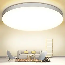 LED Deckenlampe Ø28cm 24W, Wasserfest, Rund, Modern und Dünn, Ideal für Bad, Balkon, Küche und Schlafzimmer