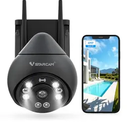 VSTARCAM 4MP Überwachungskamera für außen mit Nachtsicht, PTZ 360°, IP66 wetterfest und Zwei-Wege-Audio