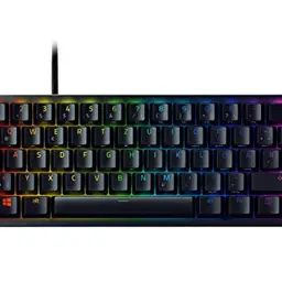 Razer Huntsman Mini - Kompakte 60% Gaming Tastatur mit Red Switch, QWERTZ DE-Layout | Schwarz