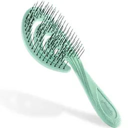 Ninabella Entwirrbürste für Damen, Herren & Kinder - Nachhaltige Haarbürste aus recyceltem Material - Grün
