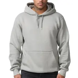 Smith & Solo Herren Hoodie – Langarm Kapuzenpullover – Slim Fit – Graue Baumwollmischung