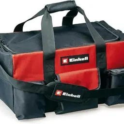 Einhell Werkzeugtasche 56/29 mit verstärktem Boden, Tragegurt & vielen Fächern