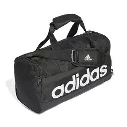 adidas Unisex Essentials Linear Duffel Bag - Schwarz / Weiß, XS