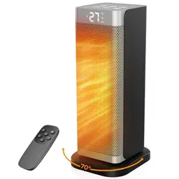 Fitabok Heizlüfter 2000W - Leiser PTC Heizlüfter mit 3 Modi, Fernbedienung & Timer, Klein mit ECO Modus & 70° Oszillation