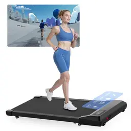 Lacuffy Laufband für Zuhause, leise, max. 136 kg, APP-Steuerung, mit Trainingsprogrammen