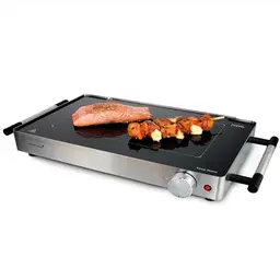 Korona 46100 Tischgrill 2 in 1 | 800 Watt | Edelstahl | Einstellbar 50-240 °C