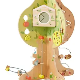 Vertbaudet Activity-Baum für alle Jahreszeiten aus FSC® Holz, Mehrfarbig
