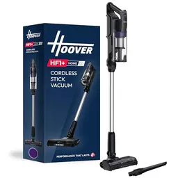 Hoover HF1 Plus Akku Staubsauger kabellos mit XL Staubbehälter & LED-Licht, 45 Min Laufzeit, ideal für Allergiker
