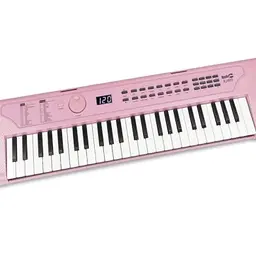 RockJam 49-Tasten USB Klavier - Babyrosa