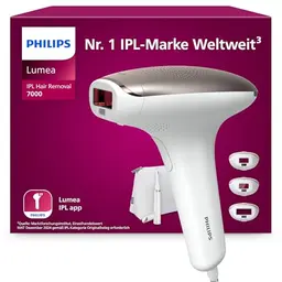 Philips Lumea IPL 7000 Series Haarentferner mit 3 Aufsätzen für Körper, Gesicht & Bikinizone