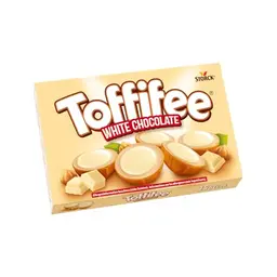 Toffifee White Chocolate – 125 g – Haselnuss in Karamell mit weißer Schokolade