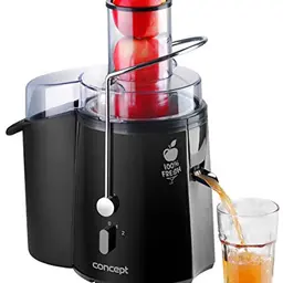 CONCEPT Hausgeräte LO7027 Entsafter mit XXL-Füllöffnung, 1,8 L, 1000 W, Schwarz
