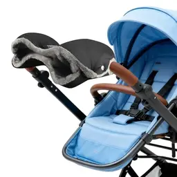 Nuangoo Handwärmer für Kinderwagen, warme, wasser- und winddichte Handschuhe mit Handytasche, passend für die meisten Griffe