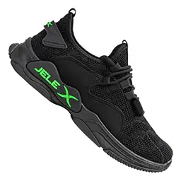 JELEX Performance Herren Sneaker - Atmungsaktive, rutschfeste Sportschuhe Schwarz