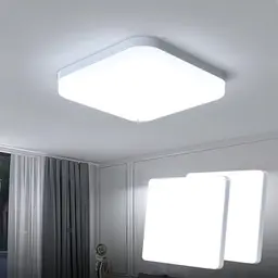 EASY EAGLE LED Deckenleuchte Quadrat - 36W, 6500K, IP44 für Küche, Badezimmer, Wohnzimmer, 23CM (Packung mit 2)