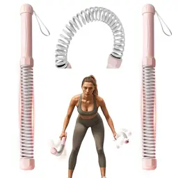 Battle Ropes, Fitness Seil, Tragbares Krafttraining Equipment, 2 Stück, Rosa