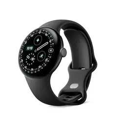 Google Pixel Watch 4 – Android-Smartwatch mit Fitness-Tracking – Aluminiumgehäuse in Matte Black – Sportarmband in Obsidian