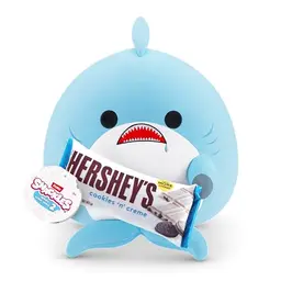 Snackles Series 2 Shark Plüschspielzeug, 35 cm, Cookie n Cream - Kuschelig weich und beruhigend