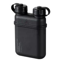 ELECOM NESTOUT 15000mAh Portable Charger - IP67 Waterproof, Shockproof Power Bank for Smartphones & Tablets - Black