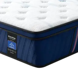 Inofia 90x200 cm Taschenfederkernmatratze H2/H3, 30cm hoch, 7 Zonen, Memory Foam, 100 Nächte Probeschlafen
