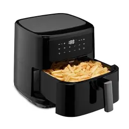 MEDION P10 XL Duo Heißluftfritteuse MD11750, 6,8 Liter, 2.150 Watt, mit Touch Bedienfeld und 9 Programmen