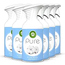 Air Wick PURE Raumspray – Duftspray für die Wohnung – Frische Wäsche – 6 x 250 ml