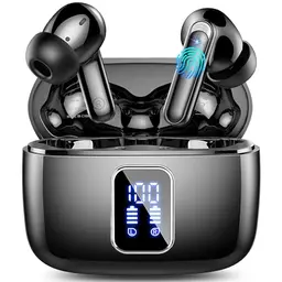 Lukg Bluetooth In-Ear Kopfhörer mit Noise Cancelling, wasserdicht, 38h Akku, LED Anzeige, USB-C