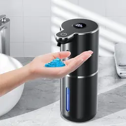 Automatischer Seifenspender mit Digitalanzeige, 380ml, berührungslos, wandmontierbar, wiederaufladbar für Bad und Küche