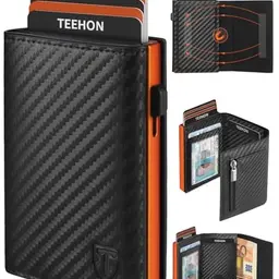 TEEHON Geldbörse Herren - Slim Wallet mit Münzfach & RFID