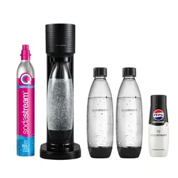 SodaStream GAIA Wassersprudler mit CO2-Zylinder & 3 BPA-freien FUSE Flaschen + Pepsi Zero Sirup 440 ml