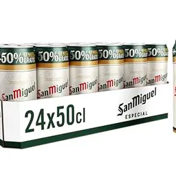 San Miguel Especial Bierpaket, 24 x 0,5 l (12.000 ml) - 50% gratis