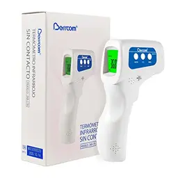 Berrcom Kontaktloses Infrarot Fieberthermometer für Babys - Digitales Stirnthermometer mit Fieberalarm und LCD Anzeige